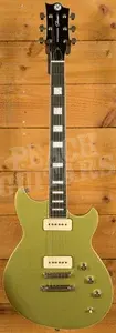 Reverend Sensei 290 - Ebony - Metallic Limeade