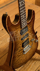 Tom Anderson Drop Top Hollow | Light Tiger Eye Burst w/Binding