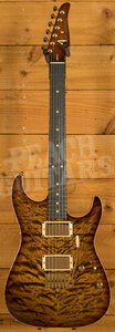 Tom Anderson Cobra S | Tiger Eye Edge Burst w/Binding