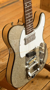 Fender Custom Shop Limited CuNiFe Tele Custom | Journeyman Relic Aged Silver Sparkle