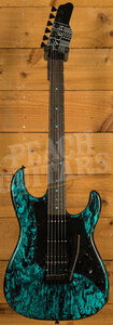 James Tyler Guitars | Studio Elite HD - See thru Turquoise tint over Black Shmear
