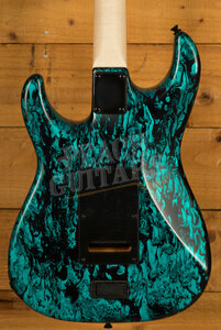 James Tyler Guitars | Studio Elite HD - See thru Turquoise tint over Black Shmear