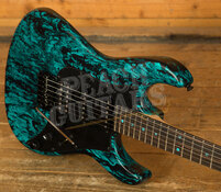 James Tyler Guitars | Studio Elite HD - See thru Turquoise tint over Black Shmear