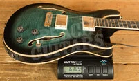 PRS SE Hollowbody II Piezo | Peacock Blue Burst