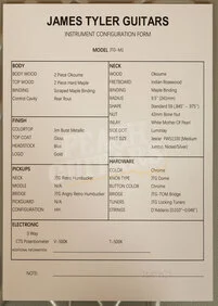 James Tyler Guitars JTG | M1 - Jim Burst Metallic