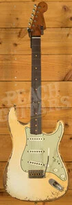 Fender Custom Shop Masterbuilt Dale Wilson 61 Strat - Heavy Relic Aged Olympic White