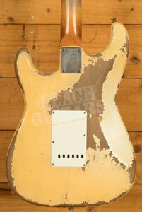Fender Custom Shop Masterbuilt Dale Wilson 61 Strat - Heavy Relic Aged Olympic White