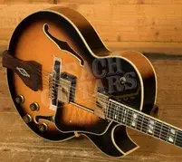 Ibanez LGB30 George Benson Hollow Body - Ebony - Vintage Yellow Sunburst