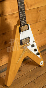 Gibson Custom Shop 1958 Korina Flying V White Pickguard VOS Historic Collection