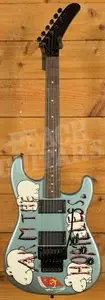 Fender Tom Morello Arm The Homeless Guitar - Rosewood - Blue Ice Metallic