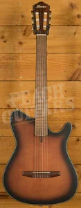 Ibanez FRH10N Solid-Top Cutaway Nylon Guitar - Brown Sunburst Flat