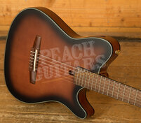 Ibanez FRH Acoustic Guitars | FRH10N - Electro-Nylon - Brown Sunburst Flat