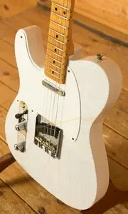 Fender Custom Shop 52 Tele Left-Handed - Journeyman Relic White Blonde