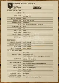 Mayones Aquila Cardinal 6 Adam Christianson Signature