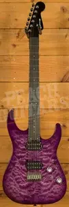 Charvel Pro-Mod Plus DK24 HH HT EB QM - Ebony - Violet Radiance