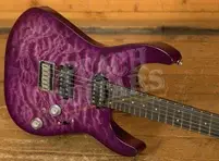 Charvel Pro-Mod Plus DK24 HH HT EB QM - Ebony - Violet Radiance