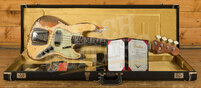 Fender Custom Shop Masterbuilt Dale Wilson 62 Jazz Bass | Heavy Relic Olympic White/3-Tone Sunburst