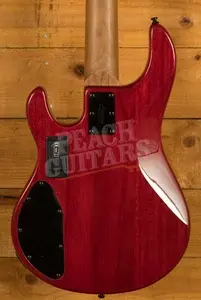 Sterling RAY35HHSM StingRay 5 HH Bass - Spalted Blood Orange Burst