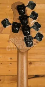 Sterling RAY35HHSM StingRay 5 HH Bass - Spalted Blood Orange Burst