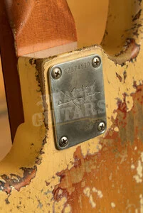 Fender Custom Shop Masterbuilt Dale Wilson 62 Jazz Bass - Heavy Relic Olympic White/3-Tone Sunburst