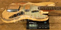Fender Custom Shop Masterbuilt Dale Wilson 62 Jazz Bass - Heavy Relic Olympic White/3-Tone Sunburst