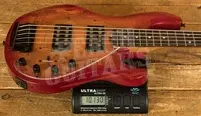Sterling RAY35HHSM StingRay 5 HH Bass - Spalted Blood Orange Burst