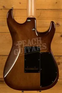 Tom Anderson Left Handed Drop Top - Tiger Eye Burst with Binding