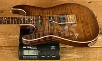 Tom Anderson Left Handed Drop Top - Tiger Eye Burst with Binding