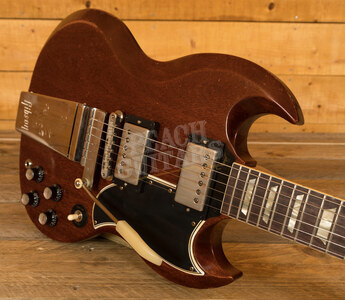 Gibson Custom Murphy Lab 1964 SG Standard Reissue w/ Maestro Vibrola Faded Cherry - Heavy Aged