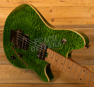 EVH Wolfgang Standard QM, Baked Maple Fingerboard, Transparent Green