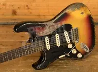 Fender Custom Shop 59 Strat Left-Handed - Super Heavy Relic 3-Tone Sunburst