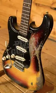 Fender Custom Shop 59 Strat Left-Handed - Super Heavy Relic 3-Tone Sunburst