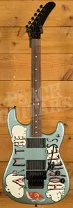 Fender Tom Morello Arm The Homeless Guitar - Rosewood - Blue Ice Metallic