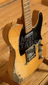 Fender Custom Shop Masterbuilt Dale Wilson 52 Tele - Heavy Relic Burnt Butterscotch Blonde