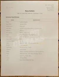 Novo Custom Series Serus J | Surfburst Sparkle w/Figured Maple Neck