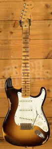Fender Custom Shop Limited Fat 50s Strat - Relic Wide-Fade Chocolate 2-Tone Sunburst