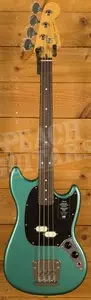 Fender American Professional Classic Mustang Bass - Rosewood - Faded Sherwood Green Metallic