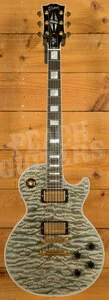 Gibson Custom Les Paul Custom 7A Quilt | Ocean Blue w/TV White Back