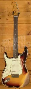 Fender Custom Shop 59 Strat Left-Handed - Super Heavy Relic 3-Tone Sunburst