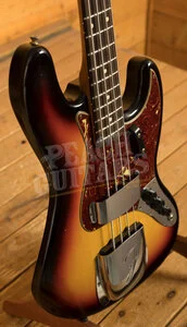 Fender Custom Shop 62 Jazz Bass - Journeyman Relic 3-Tone Sunburst