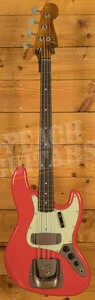Fender Custom Shop 62 Jazz Bass - Journeyman Relic Fiesta Red