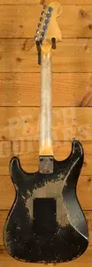 Fender Custom Shop 69 HSS Floyd Rose Strat - Super Heavy Relic Black