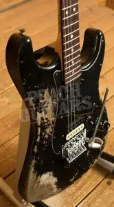 Fender Custom Shop 69 HSS Floyd Rose Strat - Super Heavy Relic Black