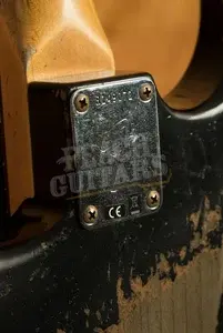 Fender Custom Shop 69 HSS Floyd Rose Strat - Super Heavy Relic Black