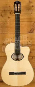 Eastman Cabaret-JB Solid-Top Cutaway Classical Guitar - Natural