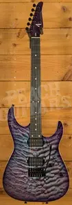 Tom Anderson Angel - NAMM 2026 Guitar - Ultraviolet Blue with Purple Edge Burst