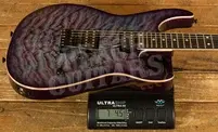 Tom Anderson Angel - NAMM 2026 Guitar - Ultraviolet Blue with Purple Edge Burst