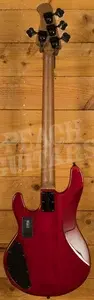 Sterling RAY34HHSM StingRay HH Bass - Spalted Blood Orange Burst