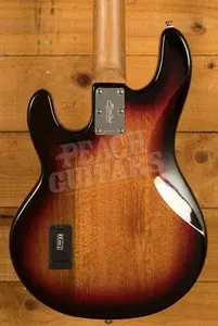 Sterling RAY34SM StingRay Bass - Spalted 3-Tone Sunburst