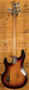 Sterling RAY34SM StingRay Bass - Spalted 3-Tone Sunburst